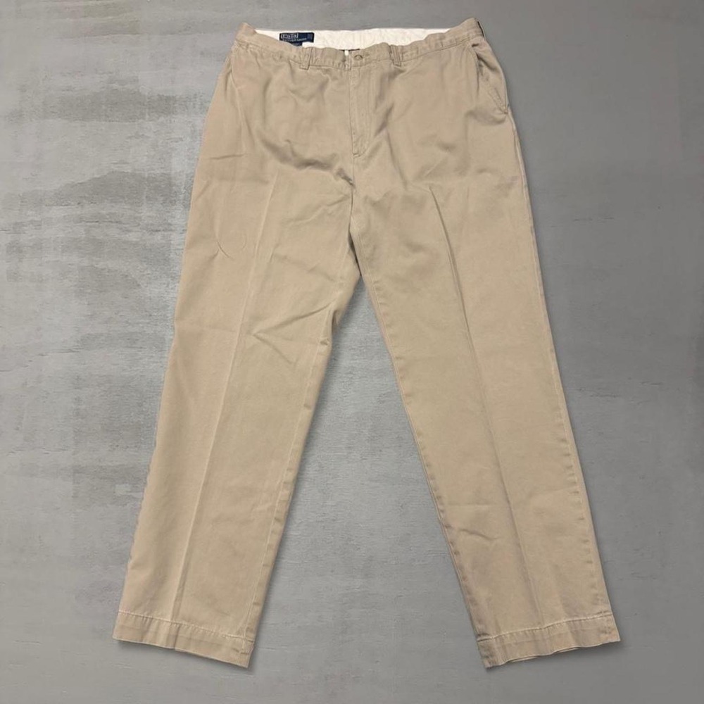 Polo Ralph Lauren‎ Prospect Pant Tan Khaki Cotton Chino Straight Leg 38 x 32